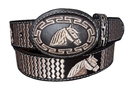 The Free-Spirited Steed Embroidered Belt
