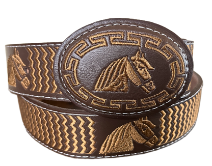 The Free-Spirited Steed Embroidered Belt