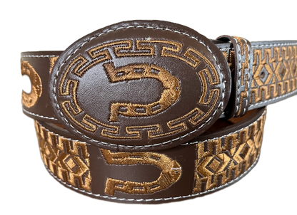 The Dirt Paver Embroidered Belt