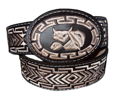 The Cattleman Embroidered Belt