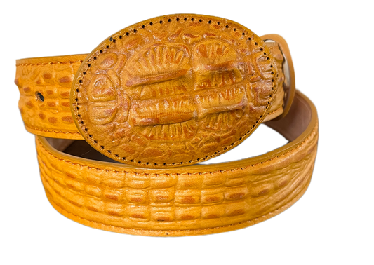 Nacho Average Gator Print Belt