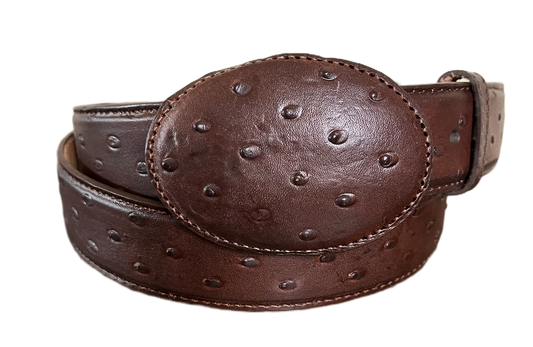 RanchRunner Ostrich Print Belt